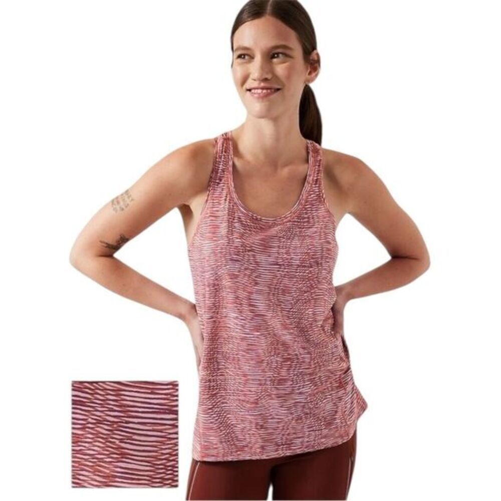 Athleta Ultimate Scoop Racerback Tank‎ Top Activated Mauve Orange Size XS